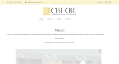 Desktop Screenshot of cestchicboutique.com