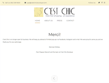 Tablet Screenshot of cestchicboutique.com